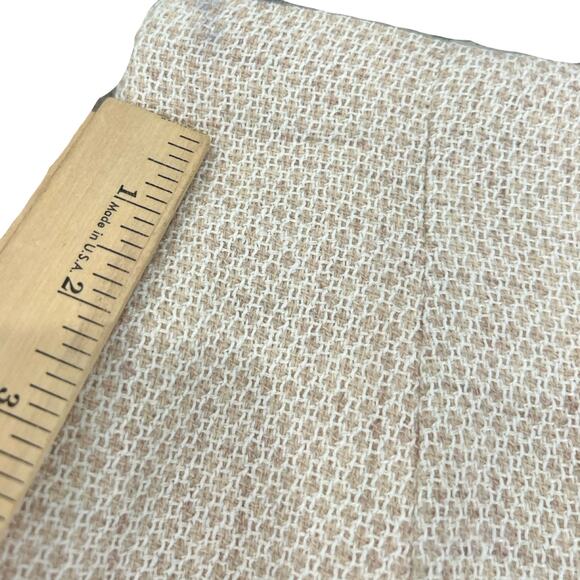 Bosch White Beige Cream Gold Button Luxury Regal Tweed Skirt Suit size 6 / L - Picture 11 of 13